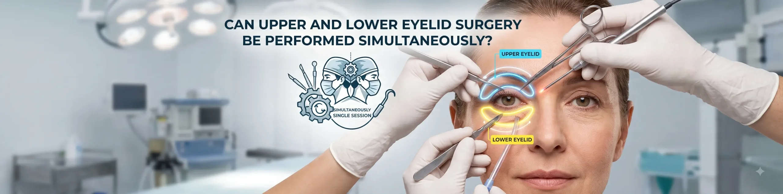 Can upper and lower eyelid surgery be done at the same time