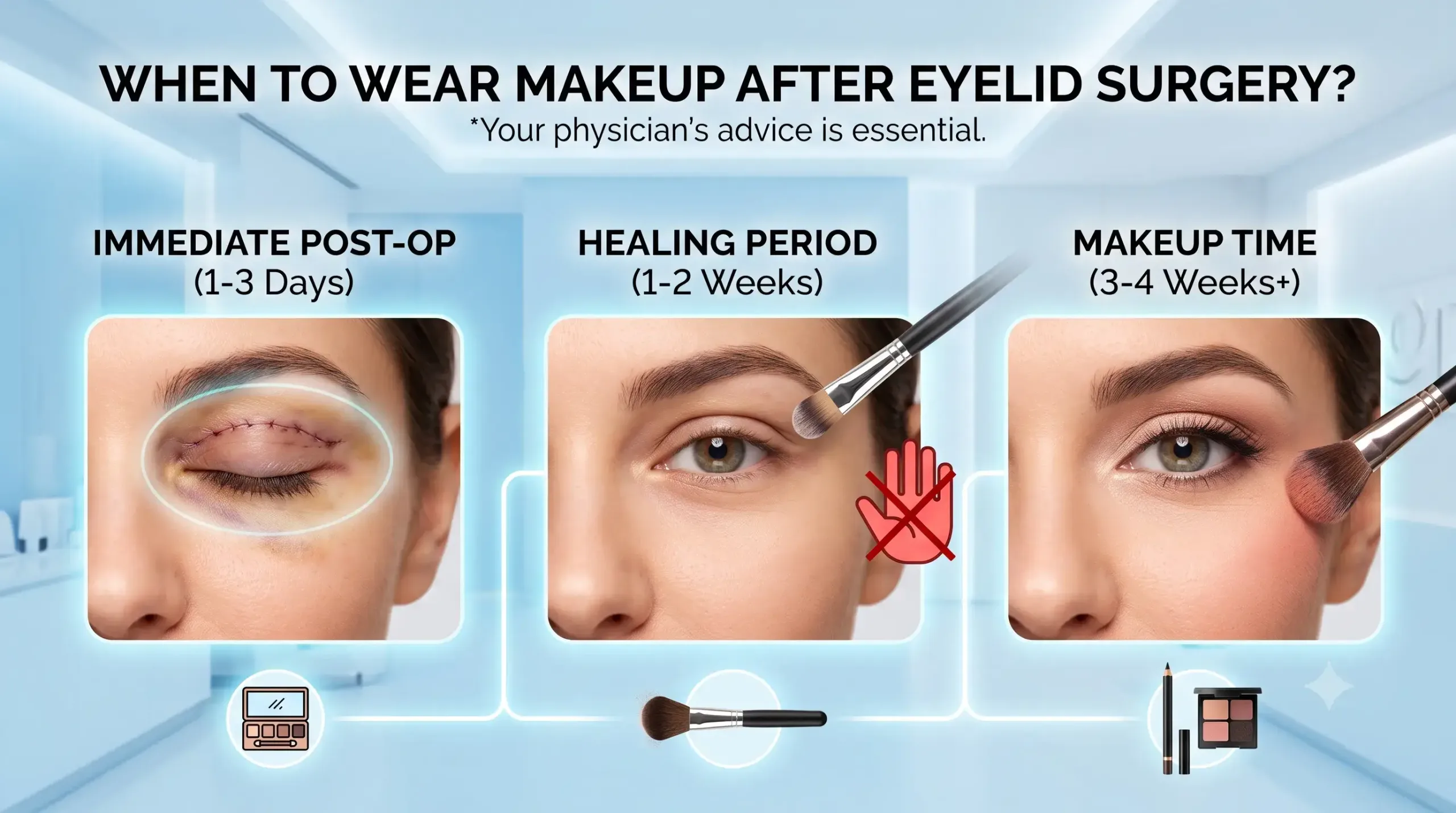 When Can I Wear Makeup After Eyelid Surgery