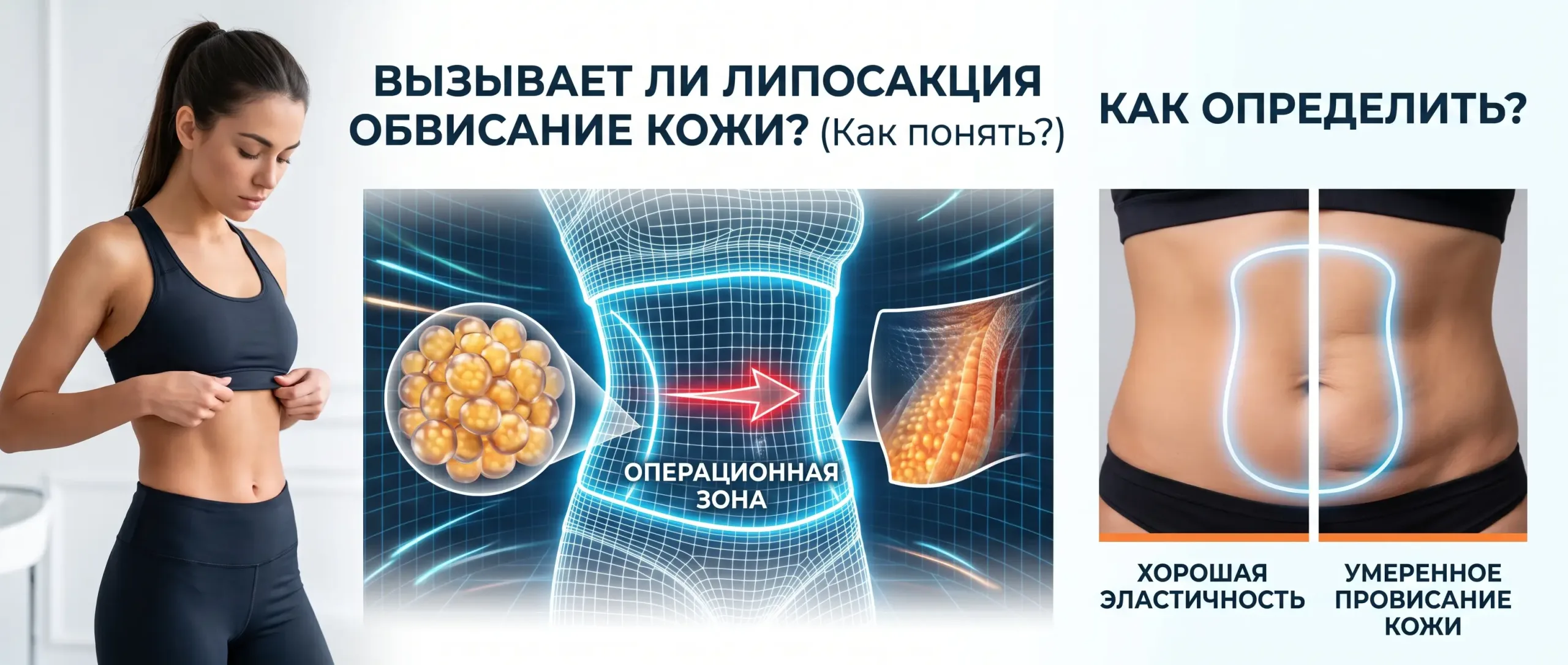 Обвисает ли кожа после липосакции Обвисает ли кожа после липосакции