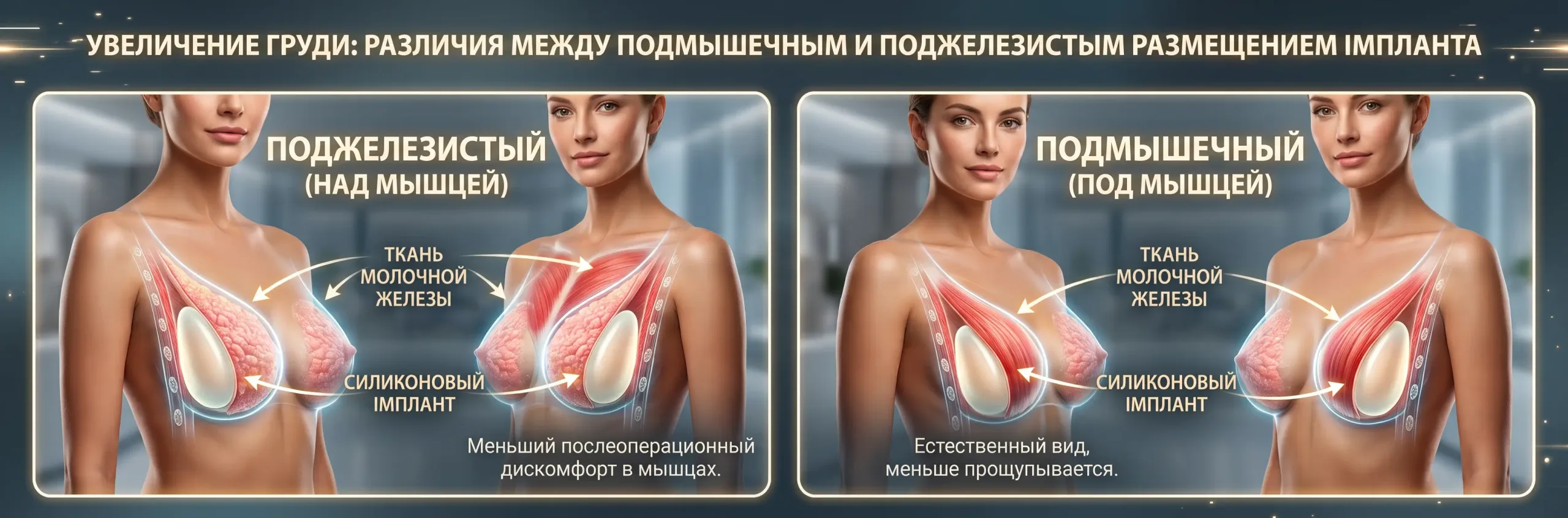 Правильный выбор при увеличении груди